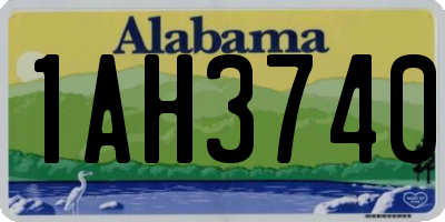 AL license plate 1AH3740