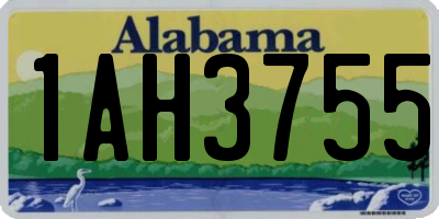 AL license plate 1AH3755