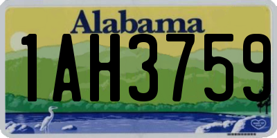 AL license plate 1AH3759