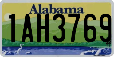 AL license plate 1AH3769