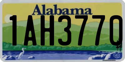 AL license plate 1AH3770