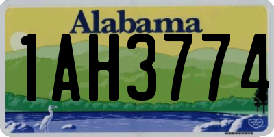 AL license plate 1AH3774