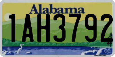 AL license plate 1AH3792