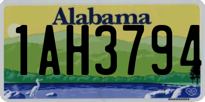 AL license plate 1AH3794