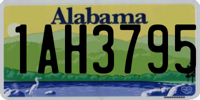 AL license plate 1AH3795