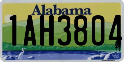 AL license plate 1AH3804