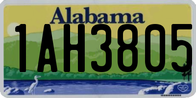 AL license plate 1AH3805