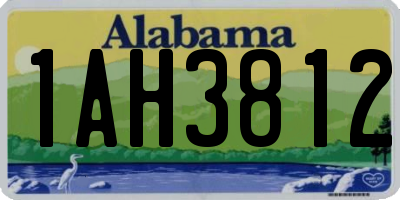 AL license plate 1AH3812