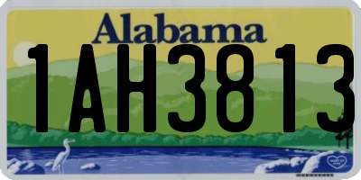 AL license plate 1AH3813