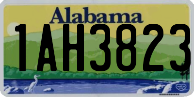 AL license plate 1AH3823