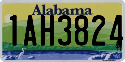 AL license plate 1AH3824