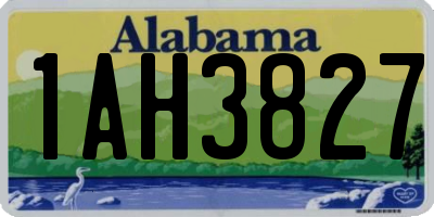 AL license plate 1AH3827