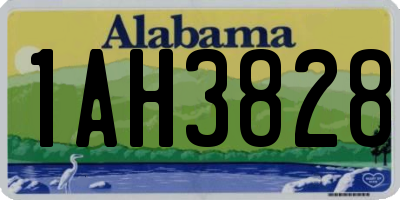 AL license plate 1AH3828