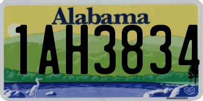 AL license plate 1AH3834