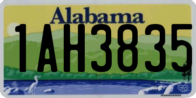 AL license plate 1AH3835