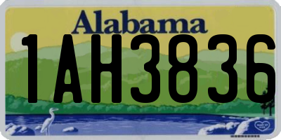 AL license plate 1AH3836