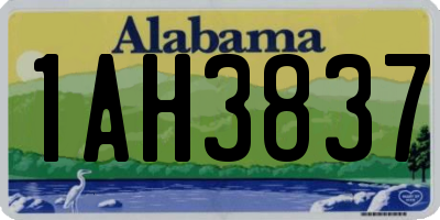AL license plate 1AH3837