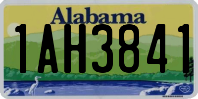 AL license plate 1AH3841