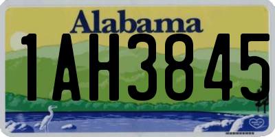 AL license plate 1AH3845
