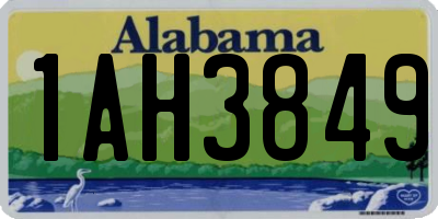 AL license plate 1AH3849