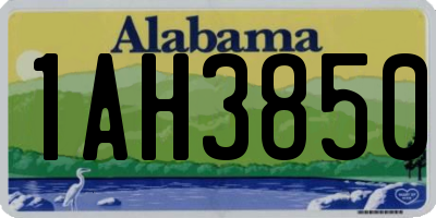 AL license plate 1AH3850