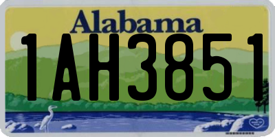AL license plate 1AH3851