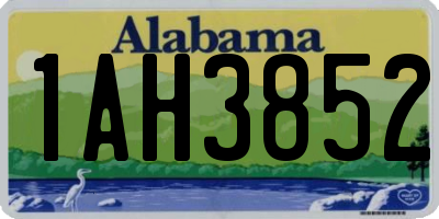 AL license plate 1AH3852