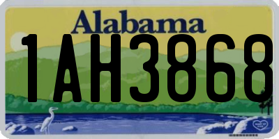 AL license plate 1AH3868