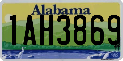 AL license plate 1AH3869