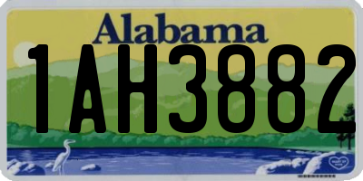 AL license plate 1AH3882