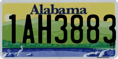 AL license plate 1AH3883