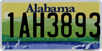 AL license plate 1AH3893