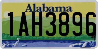 AL license plate 1AH3896