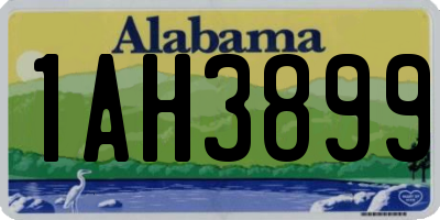 AL license plate 1AH3899
