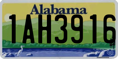 AL license plate 1AH3916