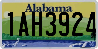 AL license plate 1AH3924