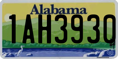 AL license plate 1AH3930