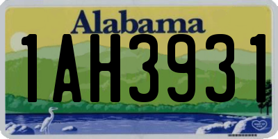 AL license plate 1AH3931