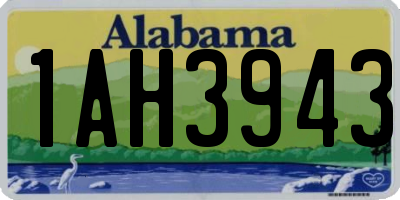 AL license plate 1AH3943