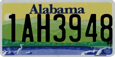 AL license plate 1AH3948
