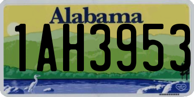 AL license plate 1AH3953