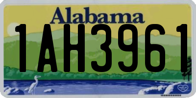 AL license plate 1AH3961