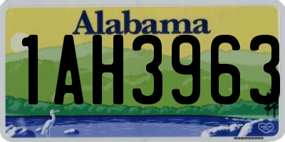 AL license plate 1AH3963
