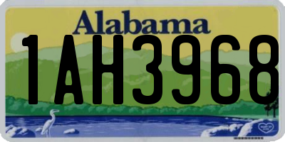 AL license plate 1AH3968