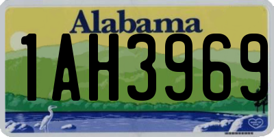AL license plate 1AH3969