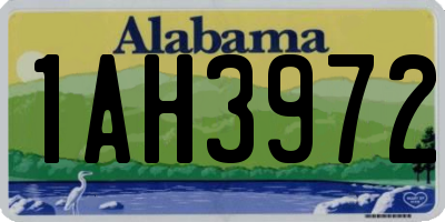 AL license plate 1AH3972