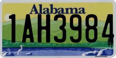 AL license plate 1AH3984