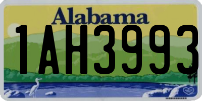 AL license plate 1AH3993