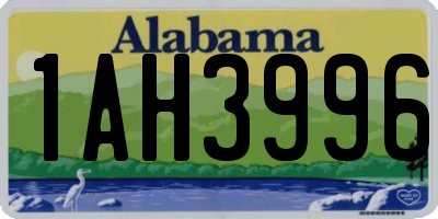AL license plate 1AH3996
