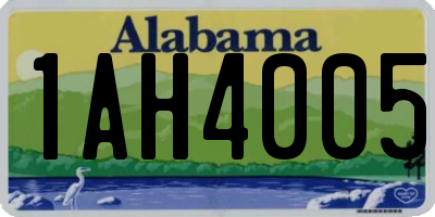 AL license plate 1AH4005